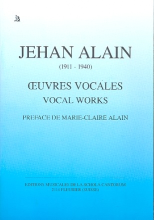 Oeuvres vocales pour chant et orgue (bc)