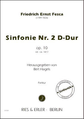 Sinfonie D-Dur Nr.2 op.10 fr Orchester Partitur