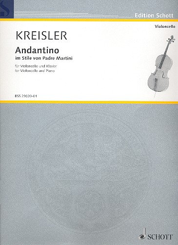 Andantino im Stile von Padre Martini fr Violoncello und Klavier