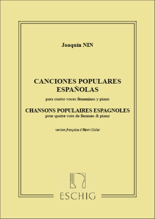 Chansons populaires Espangoles pour 4 voces femeninas y piano (FR/SP)