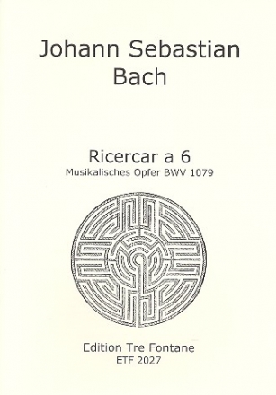 Ricercar a 6 aus dem Musikalischen Opfer BWV1079 fr 6 Blockflten (SSATBB),  Partitur und Stimmen