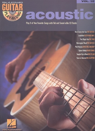 Acoustic Guitar Playalong vol.10 (+CD): Play 8 of your favorite songs with tablature, chords, notes