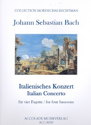 Italienisches Konzert BWV971 fr 4 Fagotte Partitur und Stimmen
