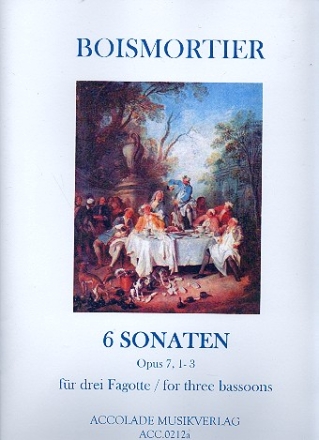 6 Sonaten op.7 Band 1 (Nr.1-3) fr 3 Fagotte