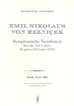 Sinfonische Variationen ber das Lied Kol Nidrey fr Orchester Studienpartitur