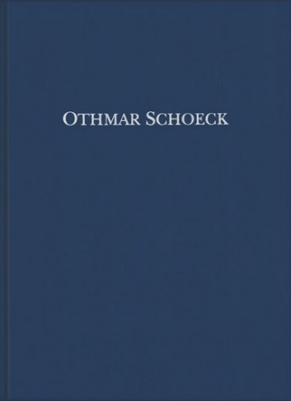 Othmar Schoeck smtliche Werke Serie IV Band 23 fr Soloinstrument und Orchester Partitur