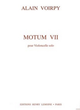 Motum 7 pour violoncelle solo