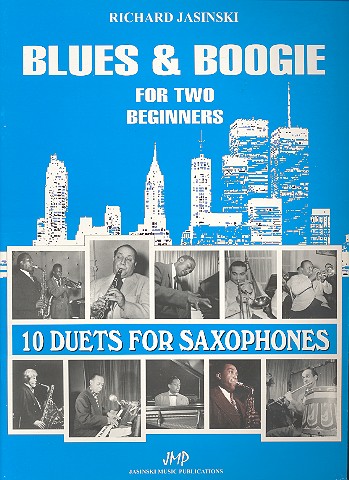 Blues and Boogie for 2 beginners  for alto saxophones score