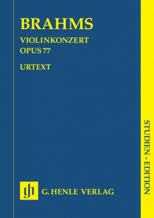 Konzert D-Dur op.77 fr Violine und Orchester Studienpartitur
