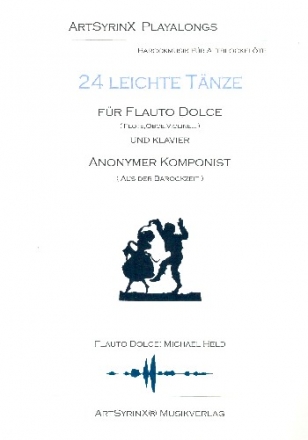 24 leichte Tnze fr Flauto dolce und Bc (+CD)