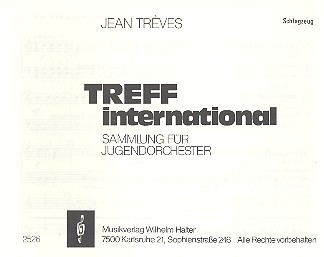 Treff International Band 1 fr Blasorchester Schlagzeug