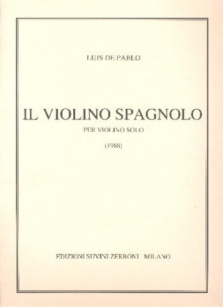 Il violino spagnolo  per violino solo