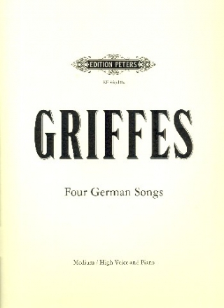 4 German Songs for voice and piano