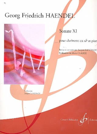 Sonate No.11 pour clarinette en sib et piano Lancelot, J., ed