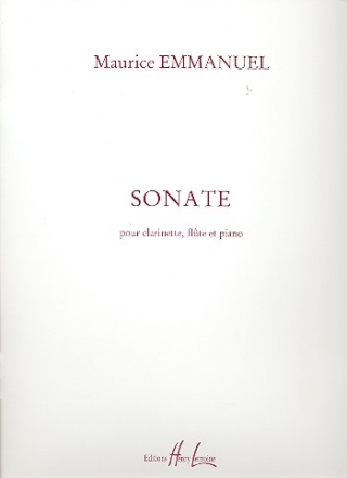 Sonate pour clarinette, flute et piano parties