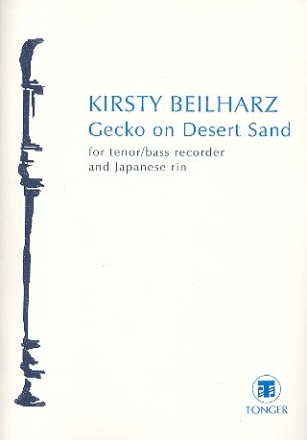 Gecko on desert sand for tenor/bass recorder and Japanese rin (1991)