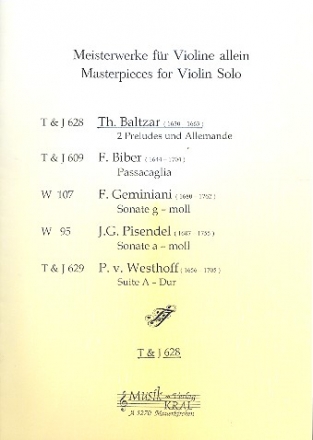 2 Preludes und Allemande fr Violine solo