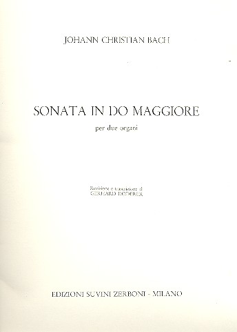 Sonata do maggiore per 2 organi  partitura