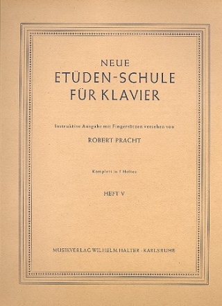 Neue Etdenschule Band 5 fr Klavier