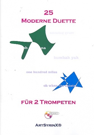 25 moderne Duette (+CD) fr 2 Trompeten Spielpartitur