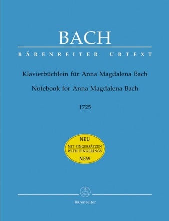 Klavierbchlein fr Anna Magdalena Bach  fr Klavier mit neuen Fingerstzen