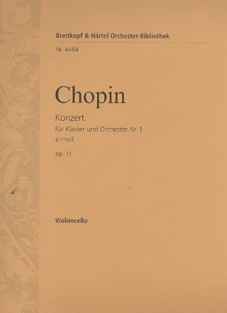 Konzert e-Moll Nr.1 op.11 fr Klavier und Orchester Violoncello