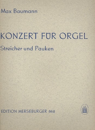 Konzert fr Orgel, Streicher und Pauken Partitur