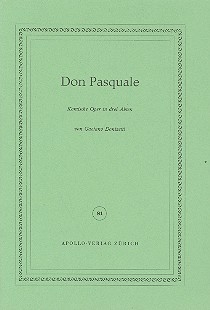 Don Pasquale  Libretto (dt)