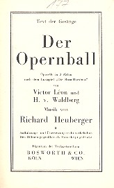 Der Opernball Libretto (dt)