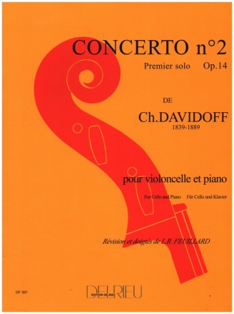 Concerto no.2 op.14 pour violoncelle et piano Feuillard, L.R., ed