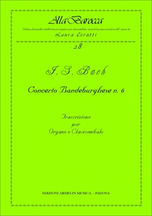 Concerto brandeburghese no.6 per organo o clavicembalo Cerutti, L., ed