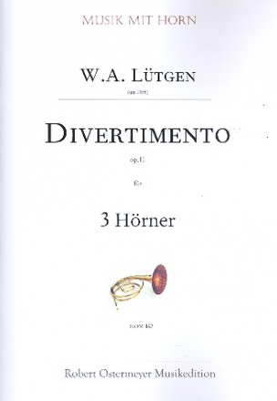 Divertimento op.11 fr 3 Hrner Partitur und Stimmen