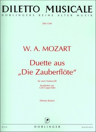 Duette aus Die Zauberflte fr 2 Violoncelli 2 Spielpartituren