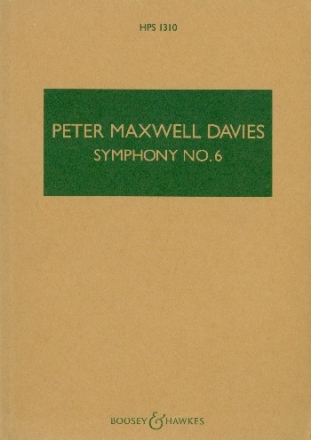 Symphonie Nr. 6 HPS 1310 fr Orchester Studienpartitur