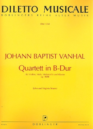 Quartett B-Dur op.40,3 fr Klavier und Streichtrio