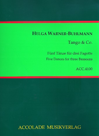 Tango und Co für 3 Fagotte Partitur und Stimmen