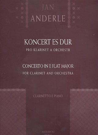 Konzert Es-Dur fr Klarinette und Klavier Kratochvil, J., ed