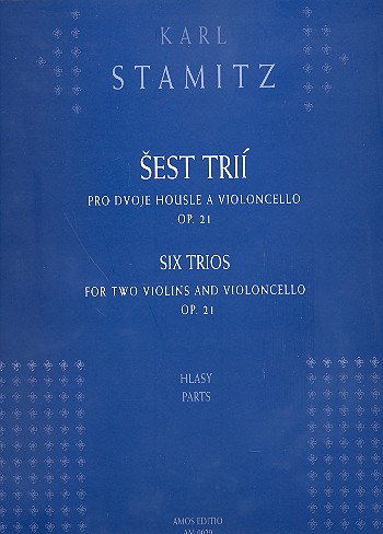 6 Trios op.21 fr 2 Violinen und Violoncello, Stimmen