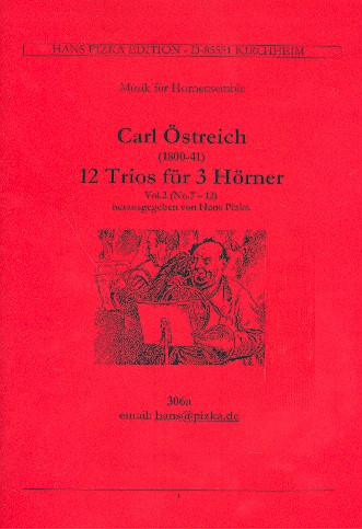 12 Trios Band 2 (Nr.7-12) fr 3 Hrner Partitur und Stimmen
