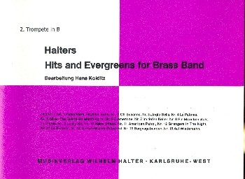Halters Hits und Evergreens Band 1: fr Blasorchester Trompete 2