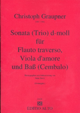 Sonate d-Moll fr Flte, Viola d'amore und Bass (Cembalo)