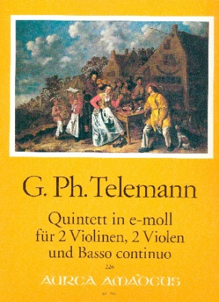 Quintett e-Moll TWV44:5 fr 2 Violinen, 2 Violen und Bc