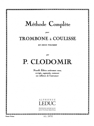 Mthode complte vol.1 pour trombone  coulisse