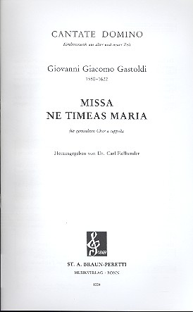 Missa ne timeas Maria fr gem Chor a cappella