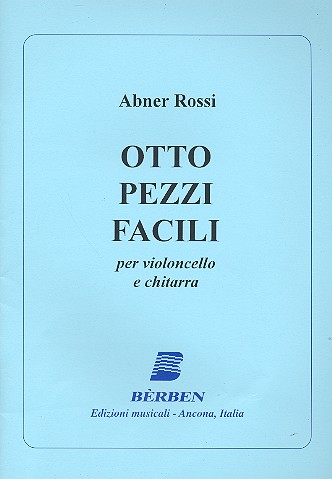 8 pezzi facili per violoncello e chitarra Spielpartitur