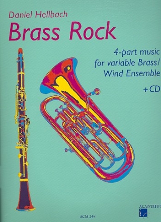 Brass Rock (+CD) fr 4-stg Musik fr variables Blserensemble Partitur+Stimmen