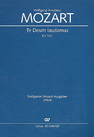 Te Deum laudamus KV141 fr Chor und Orchester Klavierauszug