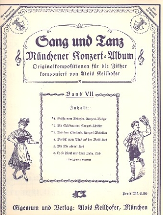 Mnchner Konzert-Album Band 7 fr Zither