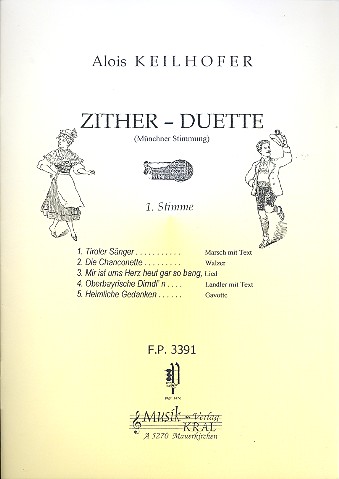 Zither-Duette fr Zither (Mnchner Stimmung) Stimmen