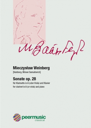 Sonate op.28 fr Klarinette in A (oder Viola) und Klavier (Ausgabe enthlt beide Solo-Stimmen)